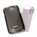 Silikónové gelové púzdro pre Samsung S5830 Galaxy Ace + screen protector, Remax transparent