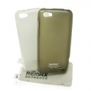 Silikónové gelové púzdro pre HTC One V + screen protector, Remax grey