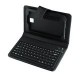 Etui Blun Book case Universal s klávesnicou micro/mini USB pre "7" tablet čierne