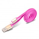 USB Dátový kábel pre iPhone 5/5s/5c/6/6 plus/iPad, MyMax Nano, pink