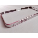 Ochranný kovový rámik pre iPhone 5/5s, strieborno-modrý