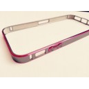 Ochranný kovový rámik pre iPhone 5/5s, čierno-ružový
