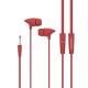 Stereo sluchátka iMyMax pre mobilné telefóny Samsung, Sony, iPhone, ( červené )