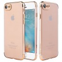 Ochranný zadný kryt pre iPhone 7 ( 4.7" ) G-Case Plating TPU, zlatý okraj
