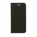 Diárové púzdro VENNUS carbon pre Samsung A20e, čierna