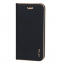 Diárové púzdro VENNUS carbon modré pre iPhone 12 mini