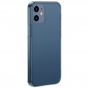 Ochranný kryt iPhone 12 mini 5.4", Baseus Frosted Glass modrý