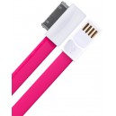 Dátový kábel pre iPhone 3G/3GS, iPhone 4/4s, Remax ružový