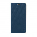 Diárové púzdro LUNA CARBON čierne pre Xiaomi Redmi Note 14 5G