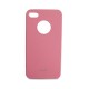 iPhone 4 ochranný zadný kryt + ochranná fólia LCD, ružový