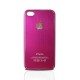 iPhone 4 ochranný zadný kryt + ochranná fólia LCD, čierny
