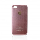 iPhone 4 ochrann&yacute; zadn&yacute; kryt + ochrann&aacute; f&oacute;lia LCD, ružov&yacute;