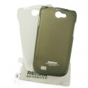 Silikónové gelové púzdro pre Samsung i8150 Galaxy W + screen protector, Remax grey