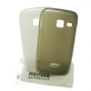 Silikónové gelové púzdro pre Samsung S5830 Galaxy Ace Samsung S6102 Galaxy Y Duos + screen protector, Remax grey