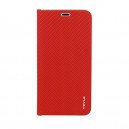 Diárové púzdro LUNA červené pre Samsung Galaxy S21