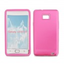 Samsung i9100 Galaxy S II ochranný zadný hliníkový kryt + ochranná fólia LCD, pink