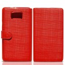SAMSUNG i9100 Galaxy S II štýlové kožené púzdro Diary, červené