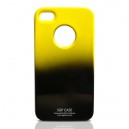 iPhone 4 ochranný zadný kryt, bielo-žltý